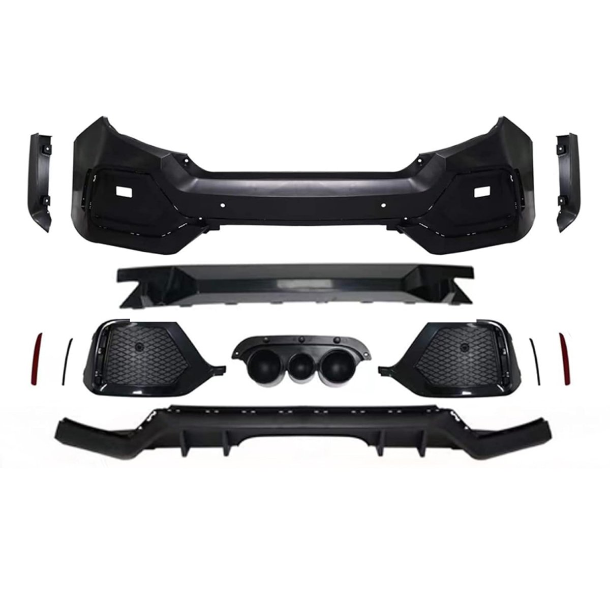 Honda Civic Rear Bumper Assy - Omac - Type-R - '16-'18